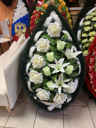 Венок 3ВК, белый — купить в Уфе